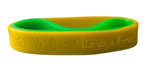 2000 Pulseras Brazaletes Silicona - Relieve. Directo Fabrica