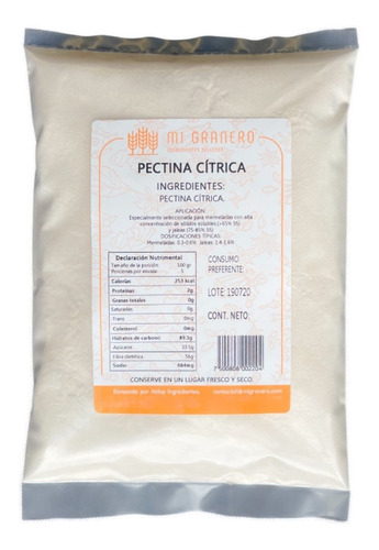 Pectina Citrica 500 Gramos 