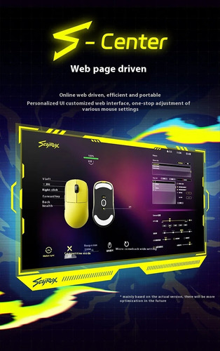 Mouse Gaming Scyrox V8 Wireless 8k Hz Paw3950 30000dpi 36g
