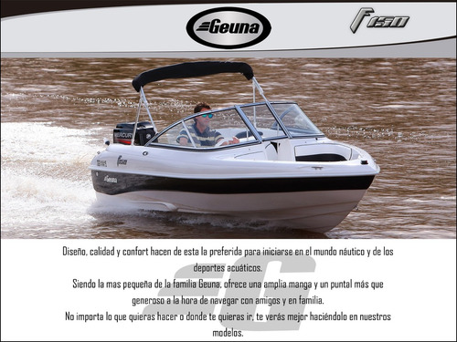 Lancha Geuna F 150 C/mercury 60hp 4t Nueva