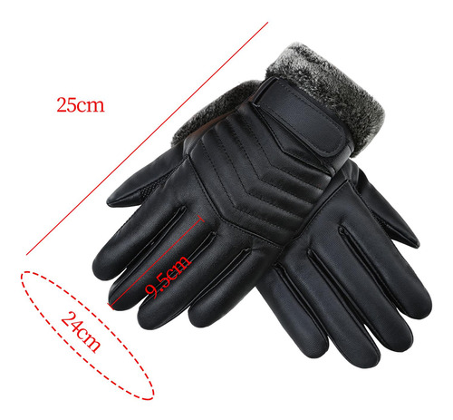 Guantes De Invierno Guantes Térmicos Suaves Raya De Felpa