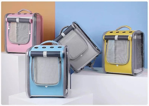 Imagen 7 de 9 de Mochila Transportadora Extra Grande Mascotas Perros Gatos