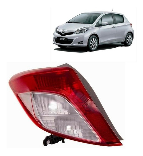 Farol Trasero Para Toyota Yaris Hatchback 2011 2013 Derecho