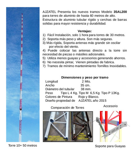 Torre De Aluminio, Accesorios, Antenas, Wifi, Torres