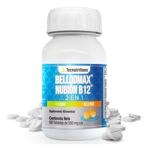 Suplemento Complejo B Bellodmax Tecnu Estrés Energía Celular Sabor Sin sabor