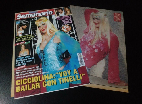 La Cicciolina * Tapa Y Nota Revista Semanario 1481 * 2007 (Usado)