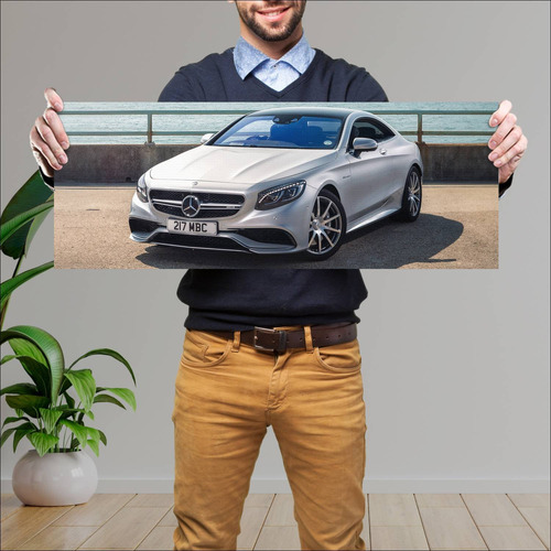 Cuadro 30x80cm Auto 2014 Mercedes Benz S 63 Amg 317