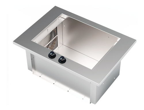Imagem 3 de 6 de Churrasqueira Cook Top Apartamento Embutir Gás Glp Inox Top