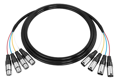 Cable De Audio Xlr De 4 Canales, Ancable De 9.8ft Xlr Macho