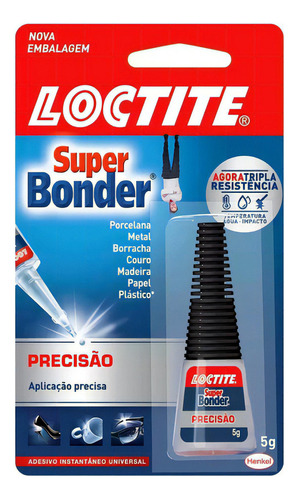 Pegamento líquido Super Bonder Loctite Cola Super Bonder 5g, incoloro