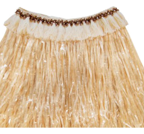 Falda Hawaiana Color Paja