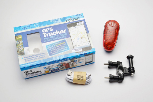 Alarma Tkstar Bicicletas Gps Tracker Con Luz Trasera Led