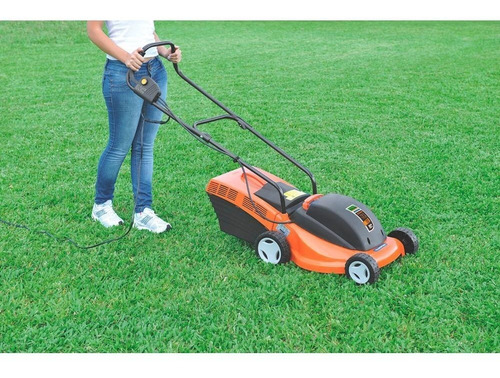 Cortador De Grama Elétrico 1300w 220v Laranja E Preto