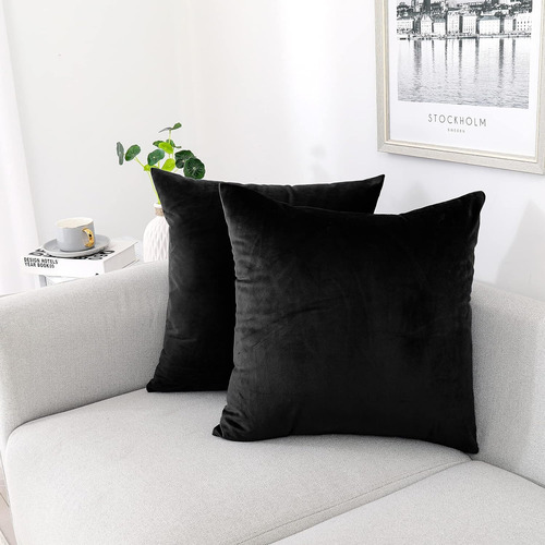 Juego De 2 Fundas De Almohada Decorativas De Terciopelo