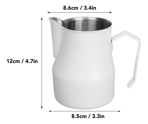 Jarra Espumadora De Leche Para Café Al Vapor 304