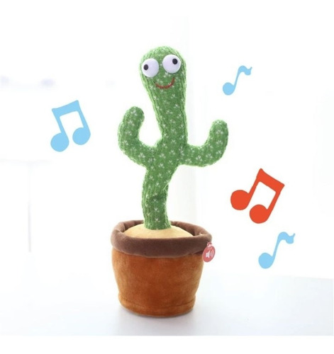 Cactus Bailarín Peluche Repetidor De Voz 