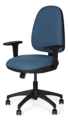 Cadeira De Escritório Marelli Active 705 Azul Turquesa Com E Cor Azul turquesa e preto Material do estofamento Estofado
