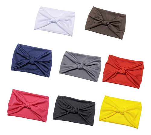 8pcs Mujeres Ejercicio Banda Para La Cabeza Diadema