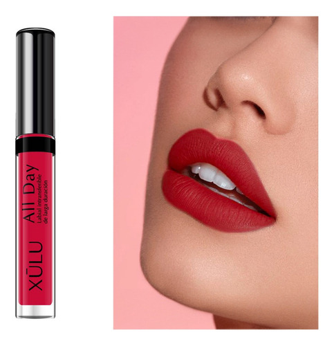 Labial Larga Duracion Intransferible All Day Rojo Corazón