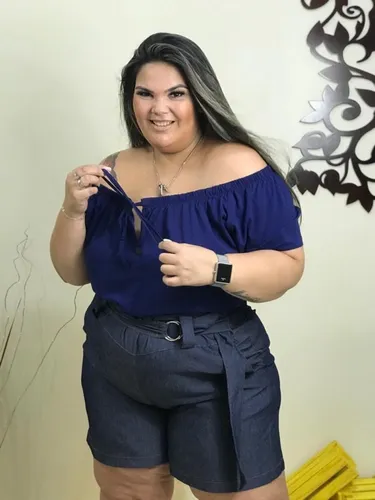 Blusa Ciganinha Feminina Moda Plus Size Casual