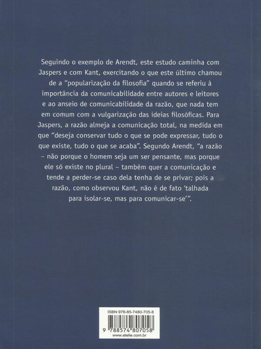 Hannah Arendt: Ética E Política, De Wagner, Eugenia Sales. Editora Ateliê Editorial, Capa Mole, Edição 2ª Edição - 2015 Em Português
