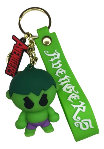 Llavero Goma Hulk Chibi Avengers 04 - Distribuidora Mg