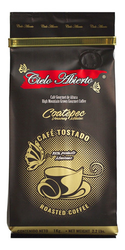 Café Cielo Abierto Tostado Y Molido 1kg