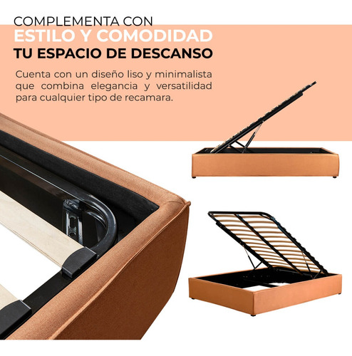 Base Para Colchón Queen Size Con Almacenaje Roomi