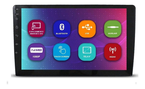 Multimídia Universal Voolt 9 Pol Mp10 Wifi Gps Bt Usb Cm9116