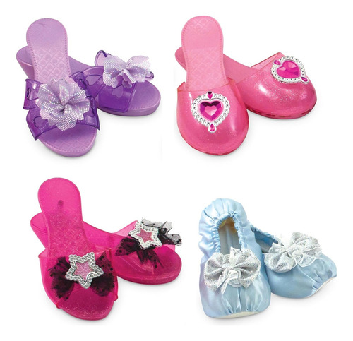 Melissa & Doug Juego De Roles- Set De Zapatos Para Disfraz