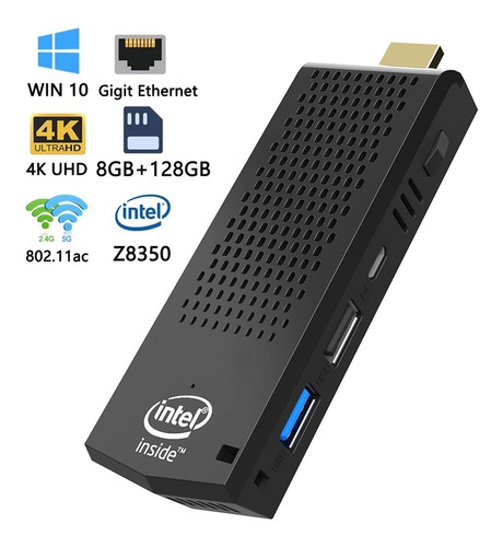 Mini Pc Stick Ordenador Intel Z8350 De Cuatro Núcleos, 8 Gb,