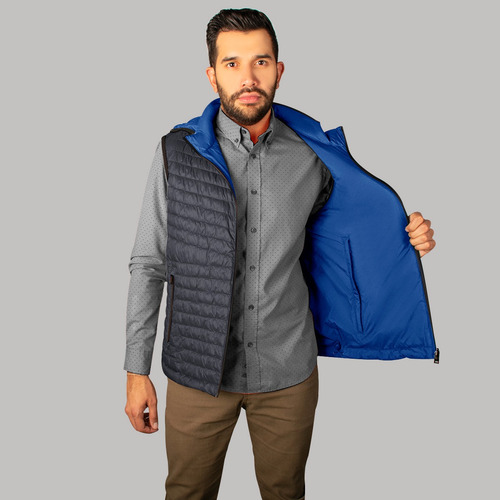 Chaleco Hombre Doble Vista Capucha Desmontable Greenlander