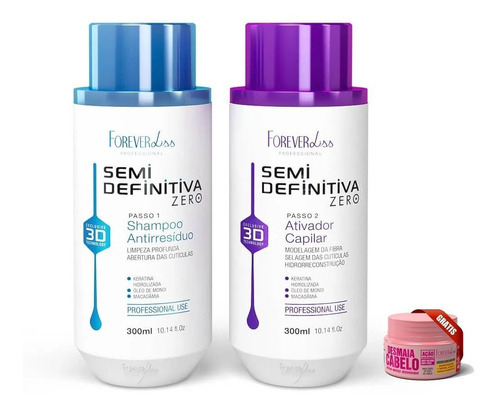 Forever Liss Escova Progressiva Semi Definitiva 3d 2x300ml