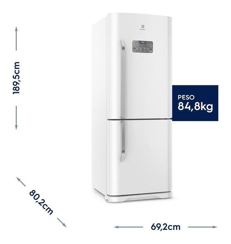 Geladeira Frost Free Bottom Freezer Electrolux 454l Db53