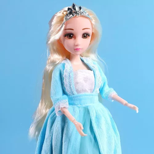 Frozen Disney's Shimmer Elsa - Muñeca de moda, falda, zapatos y cabello  largo rubio, juguete para niños de 3 años en adelante