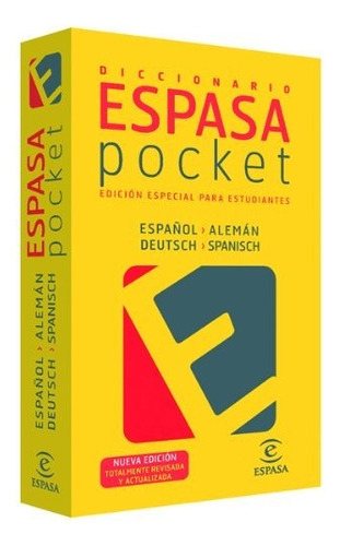 Diccionario Pocket Español- Alemán, De Aa. Vv.., Vol. 0. Editorial Espasa, Tapa Blanda En Español, 2007