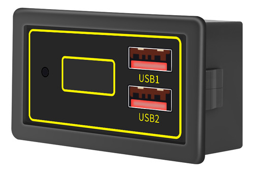 Indicador De Voltaje Batería Coche Usb Dual Carga Rápida