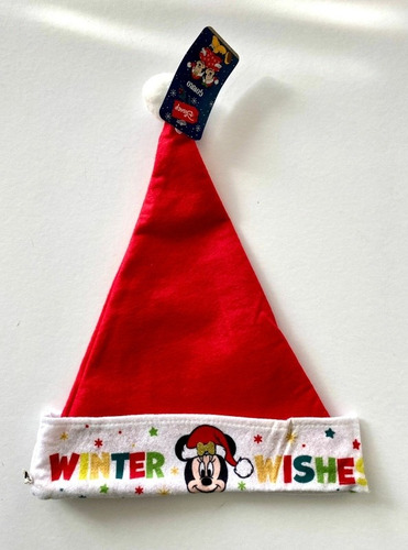 Gorro Navidad Disney Mickey Mouse Y Minnie Mouse
