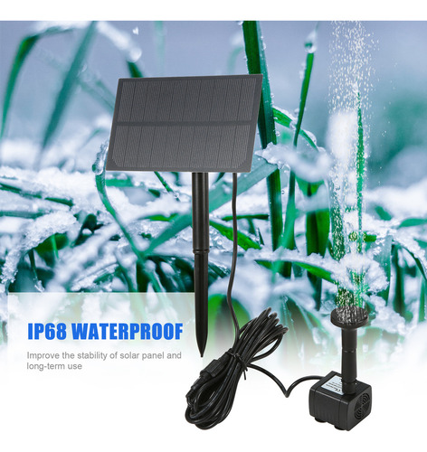 Fuente Solar For Baño De Pájaros Con Panel, Baño For Pájar