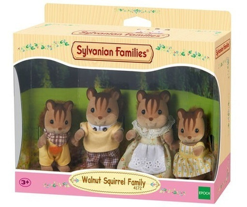 Sylvanian Familia Ardilla De La Nuez 4 Figuras 4172sy