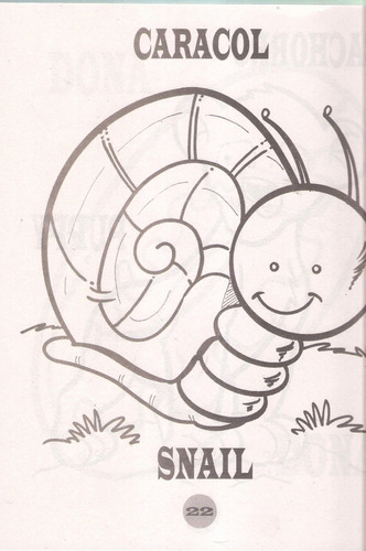 Imagen 2 de 4 de Libro Colorear Iluminar Jumbo Español Ingles Preescolar Niño