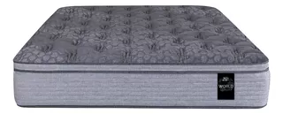 King Koil World Extended Life Advanced colchón color gris oscuro 2 1/2 plazas 150cm x 190cm resortes con europillow