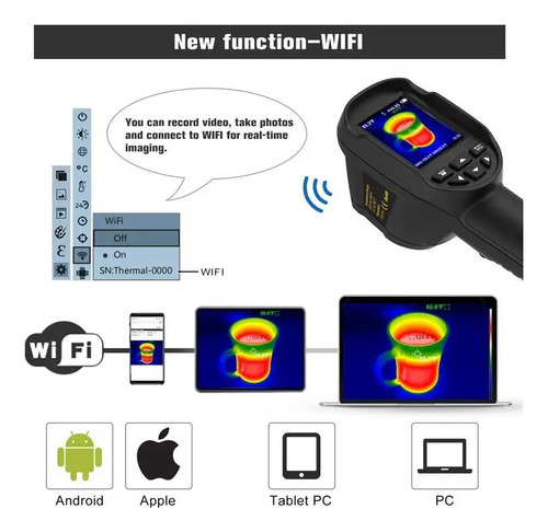 Cámara Termográfica Con Wifi Ht-06 (256×192) Profesional