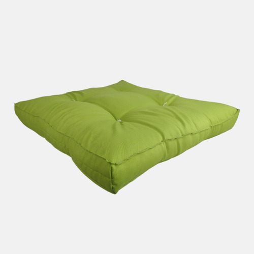 Futon Novita 45x45cm Almofada Sofá Pallet Cadeira Poltrona Cor Verde-limão