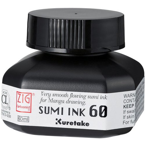 Tinta De Pluma Altamente Opaca Caricaturista, Sumi