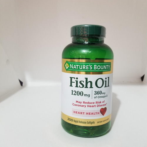  Fish Oil-1200mg Omega 3 Nature B.180 Unid