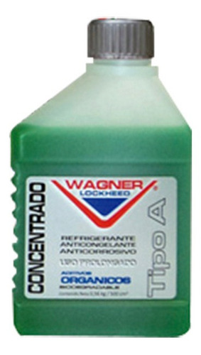 Refrigerante Anticongelante 500ml Wagner Lockheed 130730 Color Verde