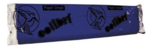 10 Pliegos Papel Crepe Colibrí 50cm X 2mts Color ¡¡ Color Azul Rey