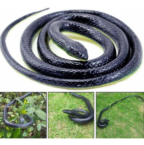 Ahzi Juguete Novedoso De Serpiente De Goma Realista De 50 Pu