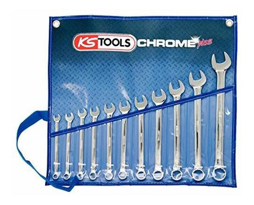 Ks Tools Juego De Llaves Combinadas Chromeplus, Acodado, 11 